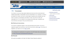Desktop Screenshot of bids.nfta.com