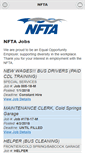 Mobile Screenshot of jobs.nfta.com