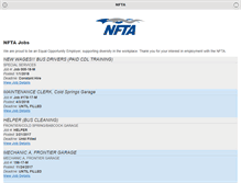 Tablet Screenshot of jobs.nfta.com